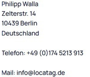 Name, Anschrift und Kontaktangaben des Betreibers